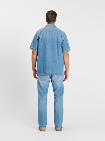 Coupe regular Chemise Le Temps Des Cerises en bleu