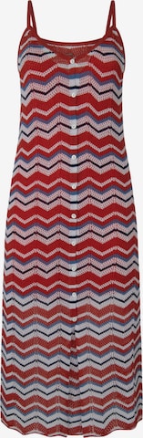 Pepe Jeans Knitted dress in Red: front