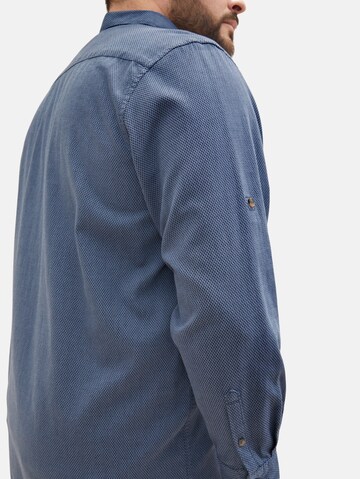 TOM TAILOR Men + Regular fit Button Up Shirt in Blue