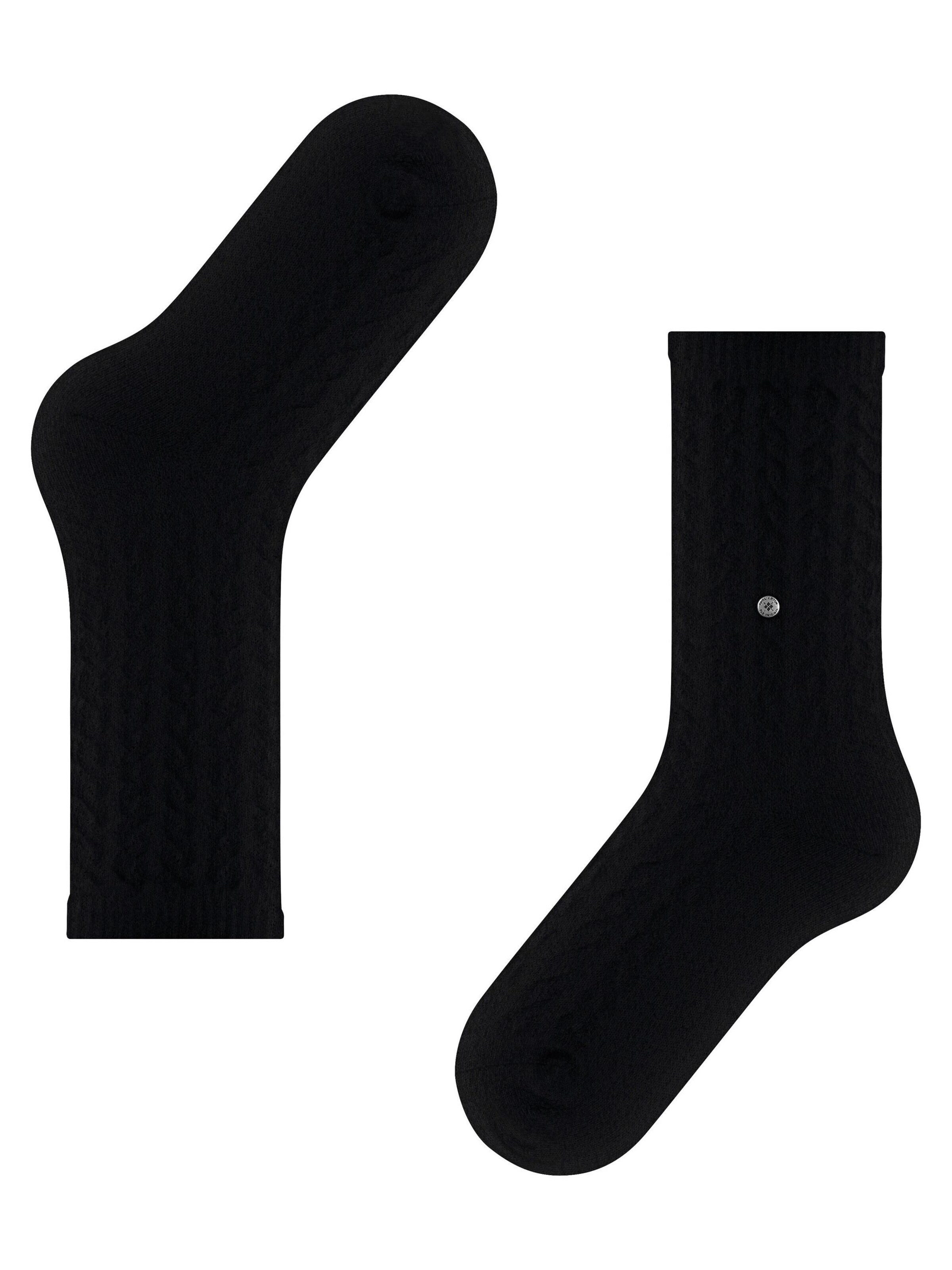 BURLINGTON Socks 'Cable' in Black