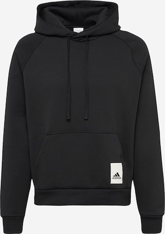 ADIDAS SPORTSWEAR Bluzka sportowa 'Lounge Fleece' w kolorze czarny: przód