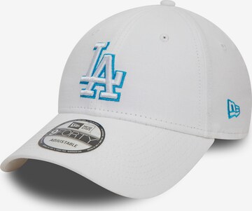 Cappello da baseball 'TEAM OUTLINE 9FORTY' di NEW ERA in bianco: frontale