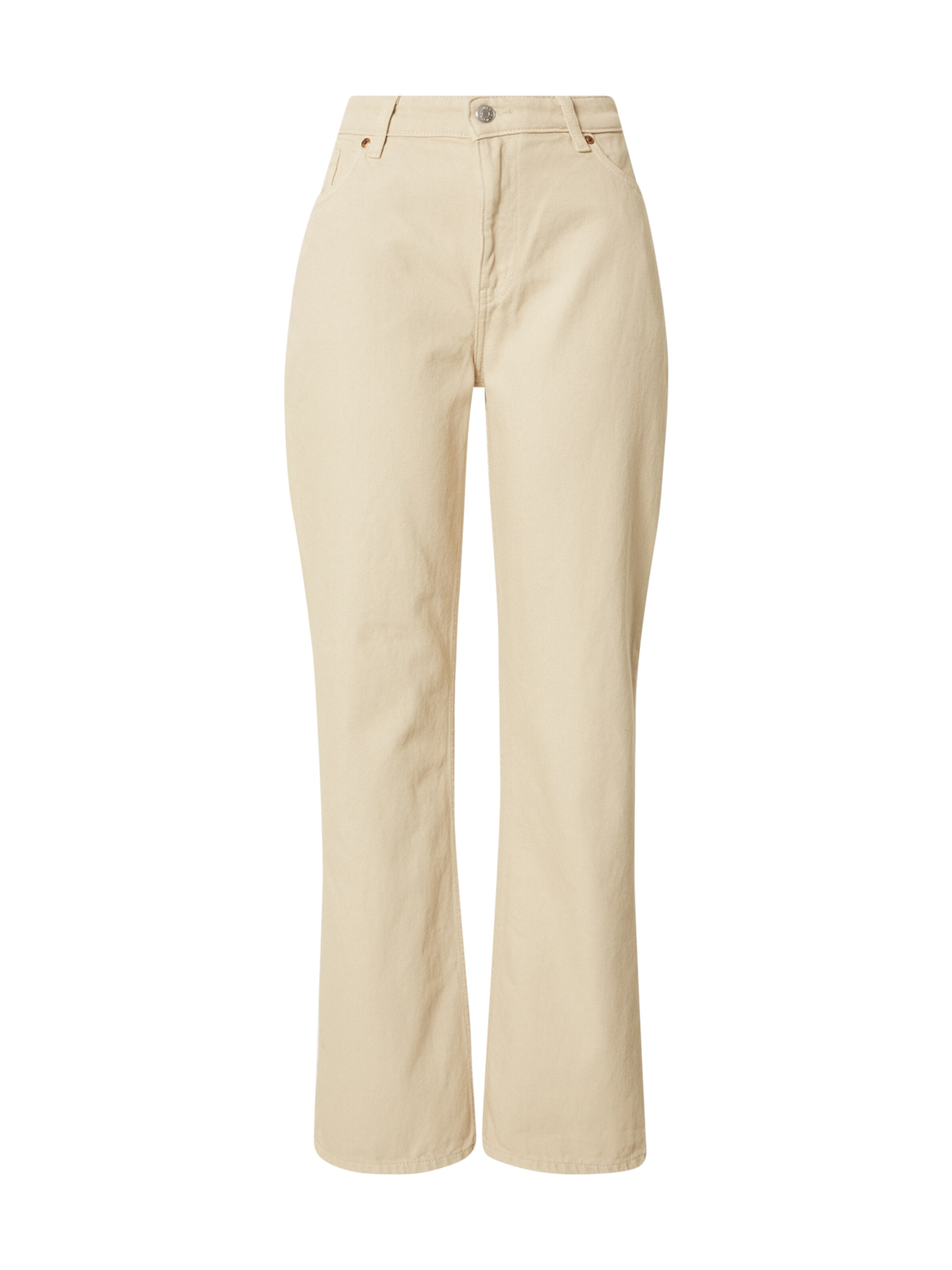 Monki Regular Jeans in Beige: front