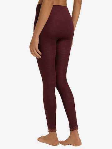 Hanro Skinny Leggings ' Woolen Lace ' in Bruin