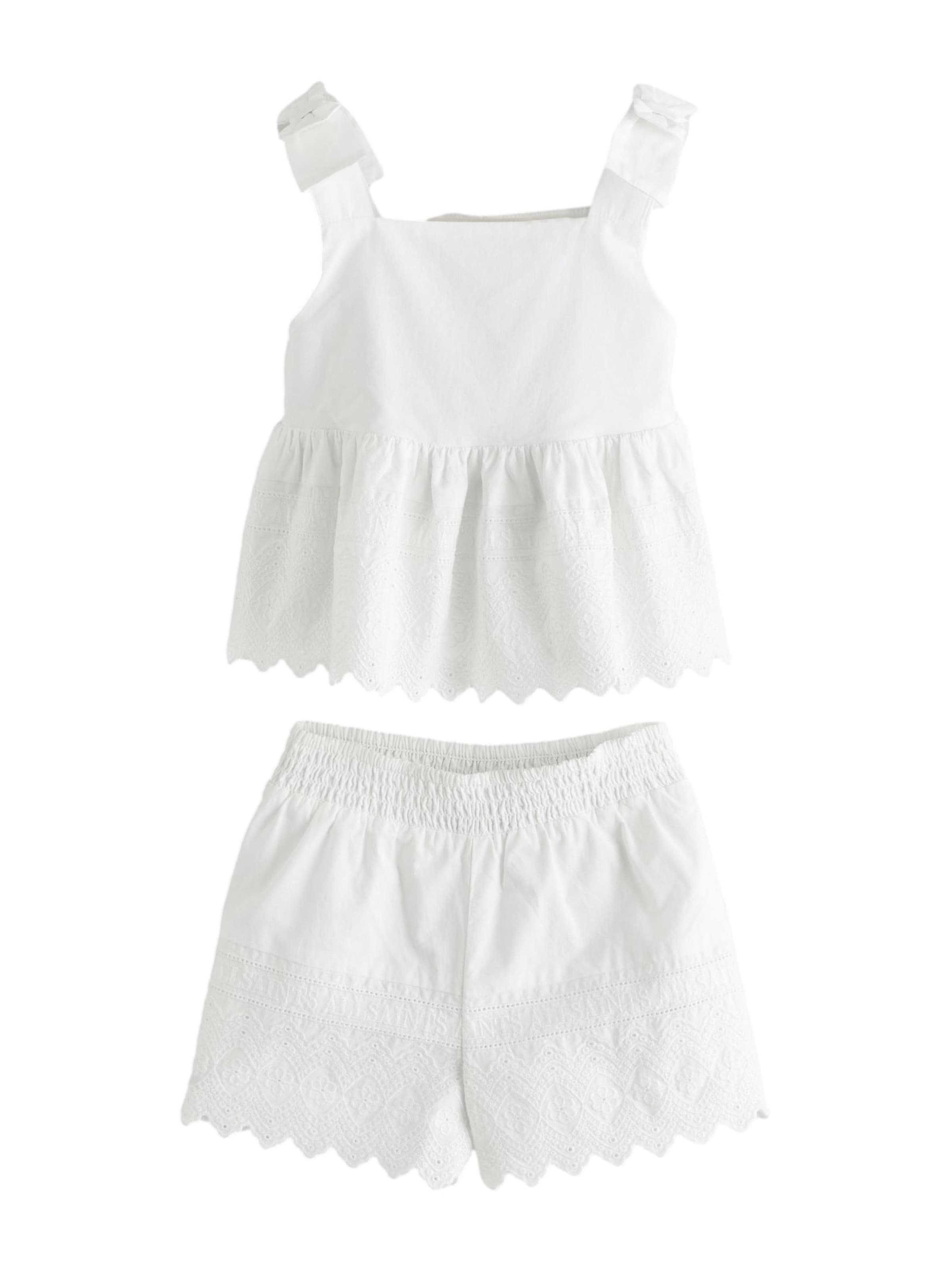 smALLSAINTS Set en 86 en blanc, Vue avec produit