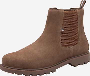 Ombre - Botas Chelsea en beige: frente