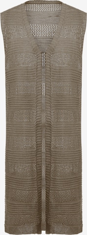 caspio Gebreide bodywarmer in Grijs: voorkant