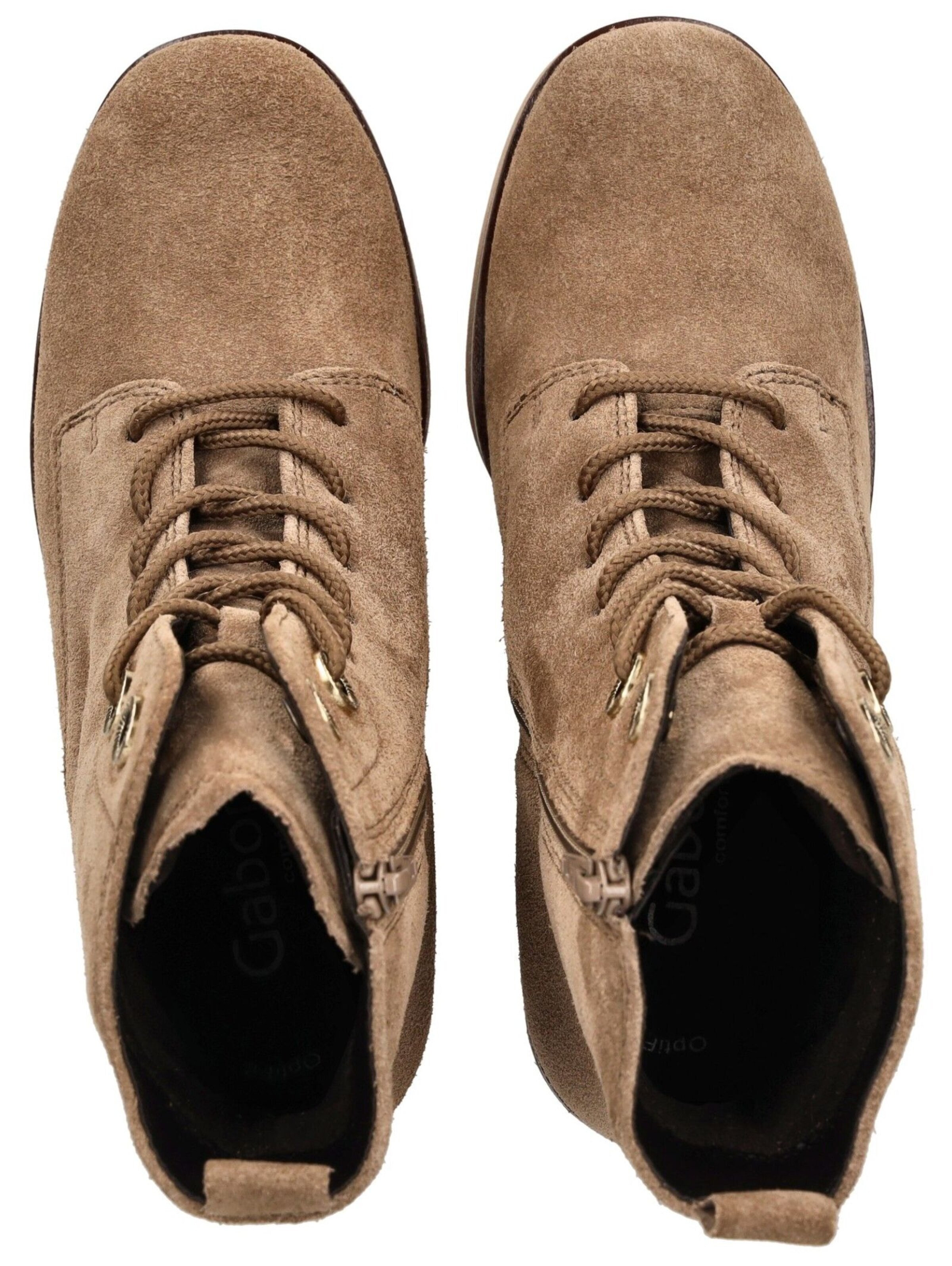 GABOR Schnürstiefelette in Braun