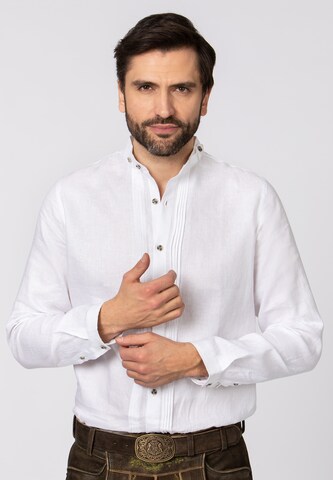 STOCKERPOINT Regular fit Klederdracht overhemd 'Julian' in Wit: voorkant