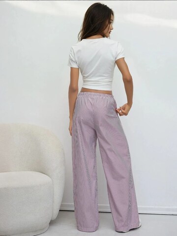 Hiccup - Perna larga Calças em vermelho