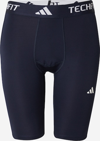 ADIDAS PERFORMANCE - Skinny Pantalón deportivo en azul: frente