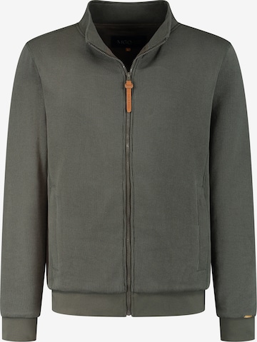 MGO Sweatvest 'Kane' in Groen: voorkant