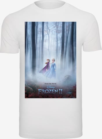 T-Shirt 'Disney Frozen 2 Movie Poster' F4NT4STIC en blanc : devant