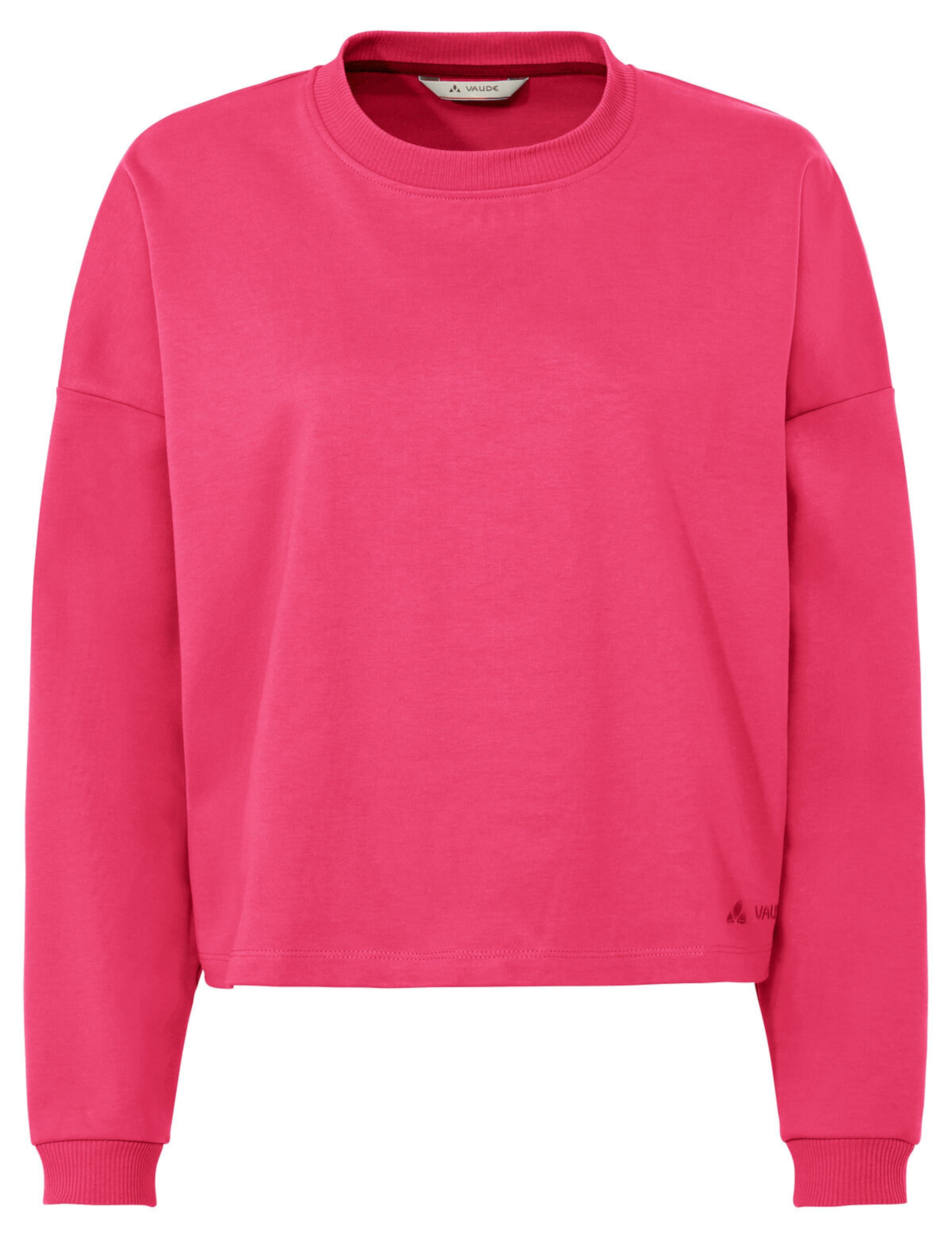 VAUDE Sweatshirt 'Najun' in Pink: Vorderseite