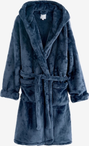 mėlyna Next Ilgas vonios chalatas: priekis