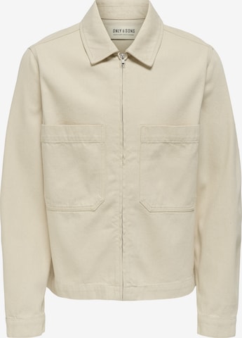 smėlio Only & Sons Demisezoninė striukė 'ONSCasse': priekis