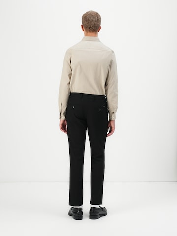 JACK & JONES - regular Pantalón chino 'JPSTOLLIE CONNOR' en negro