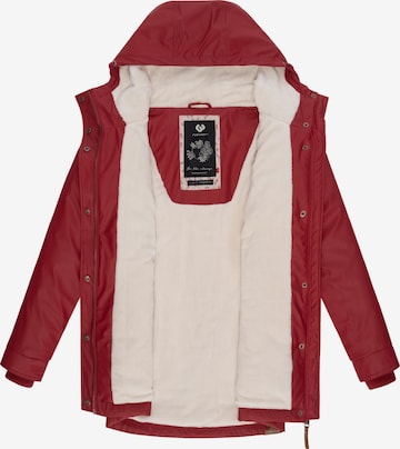Ragwear Weatherproof jacket 'Monadis Rainy' in Red