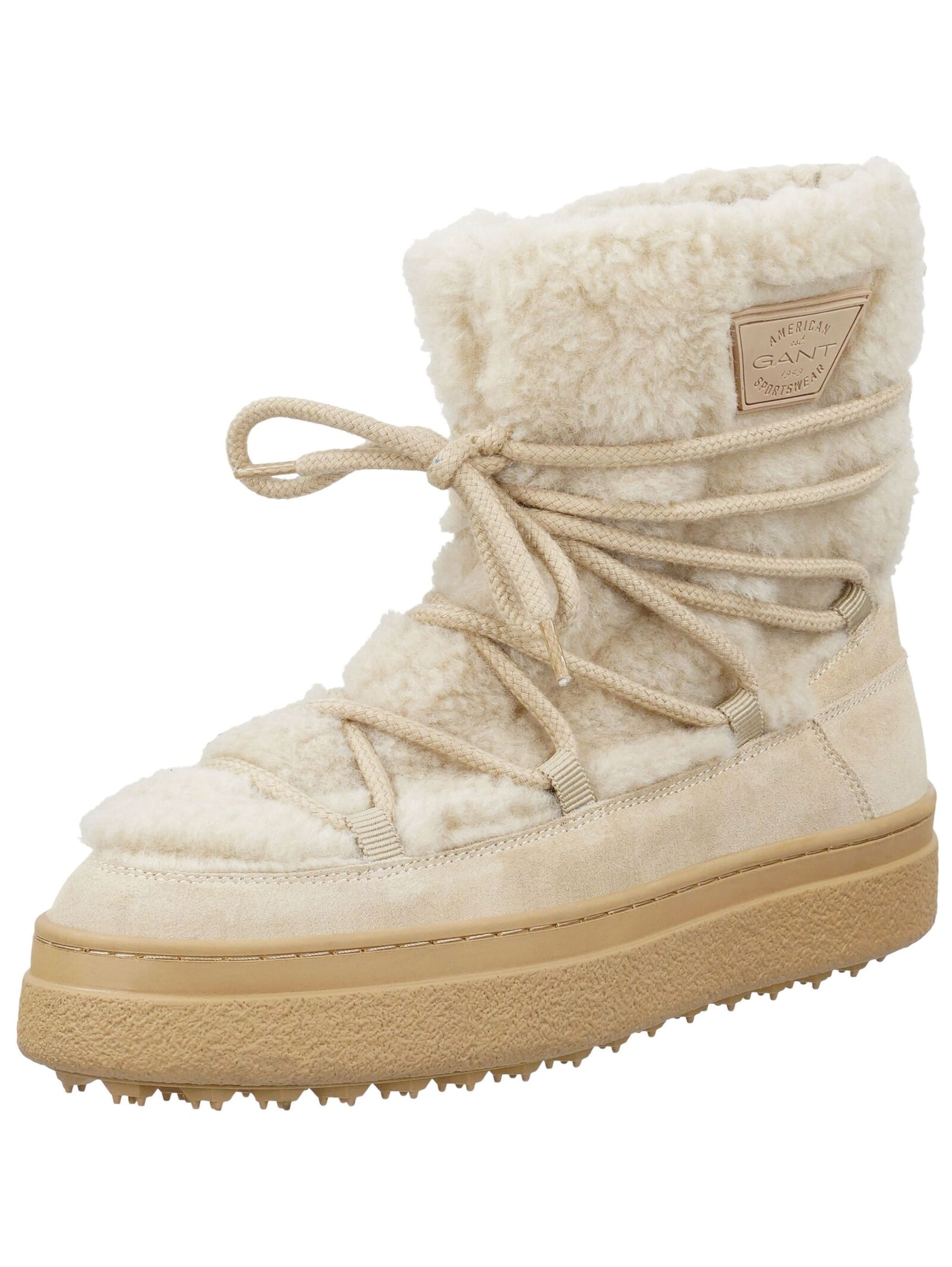 Bottines à lacets GANT en beige : devant