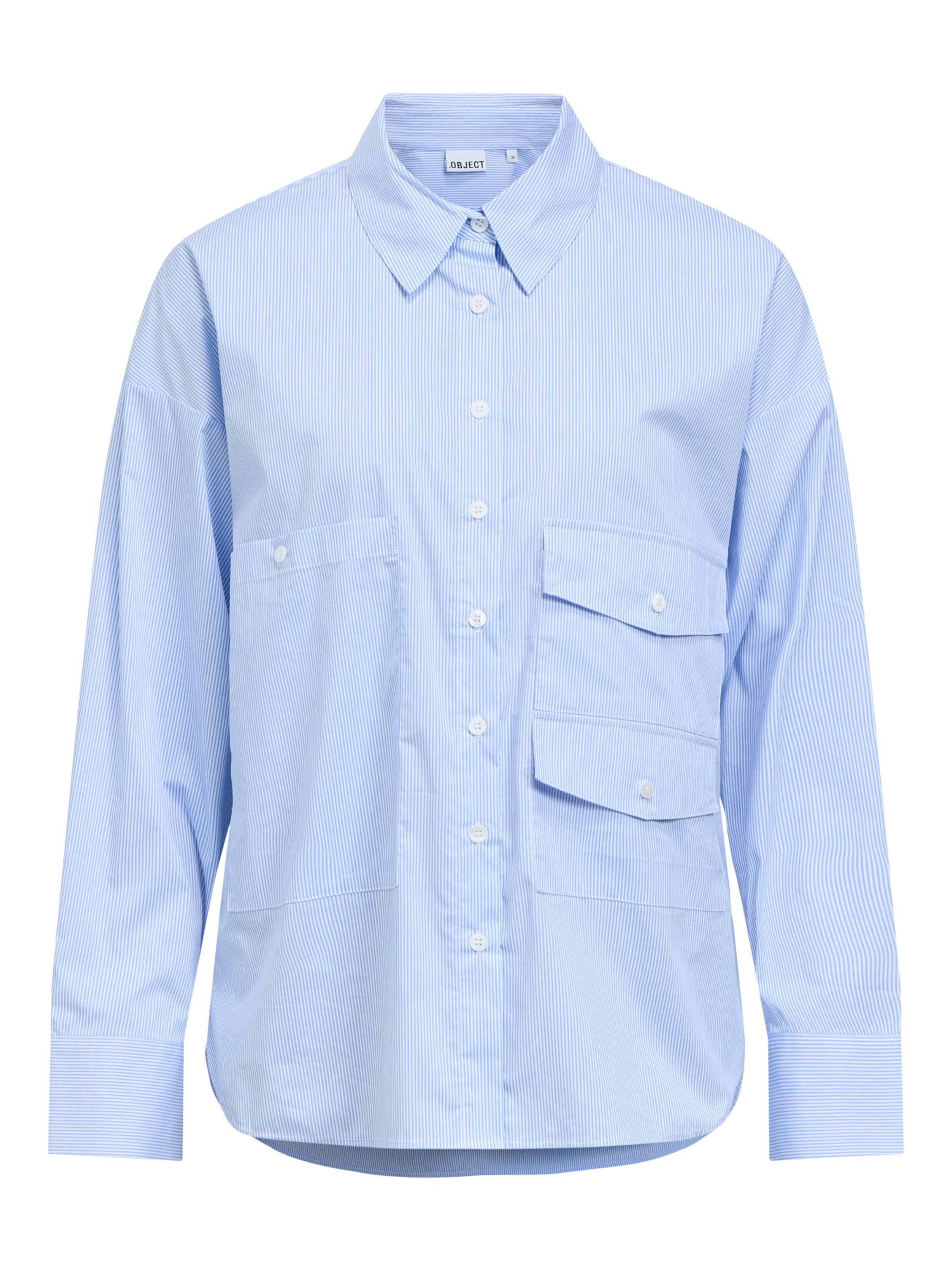 OBJECT Blouse in Blauw: voorkant