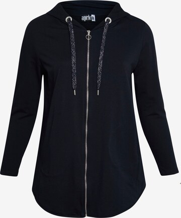 Aprico Zip-Up Hoodie in Blue: front