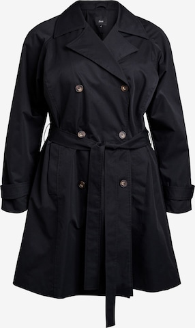 Zizzi Преходно палто 'Mpalma' в черно: отпред