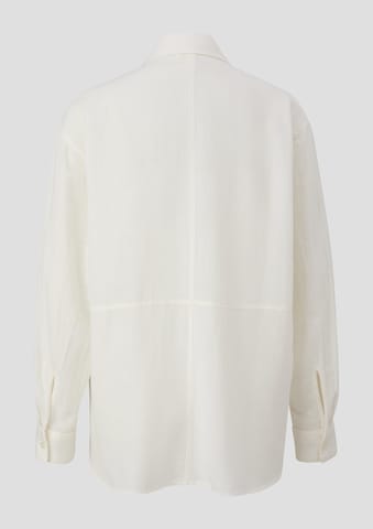 QS Blouse in Beige: back