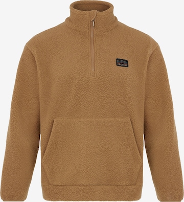 PROTEST Sportsweatshirt 'PRTPORIS' in Braun: Vorderseite