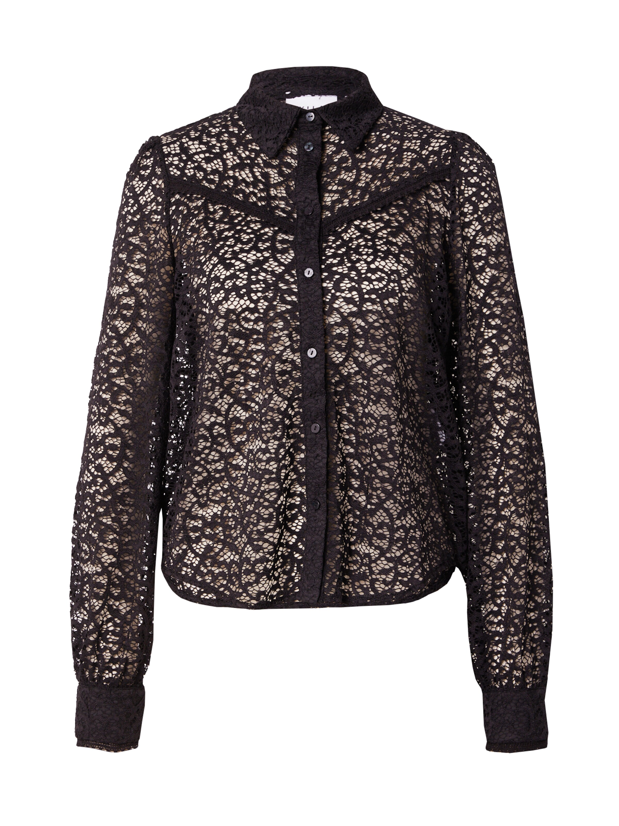 VILA Bluza 'GLAZE' | črna barva: sprednja stran