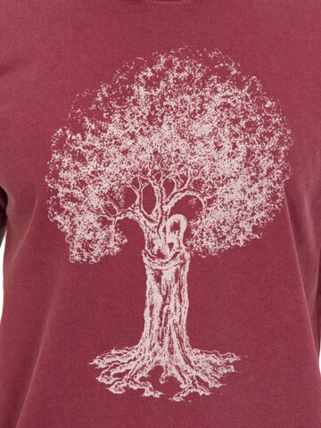 Life-Tree Shirt 'Organic Fairwear Treehugger'‌‌‌‌‌‌‌‌‌ in Rot