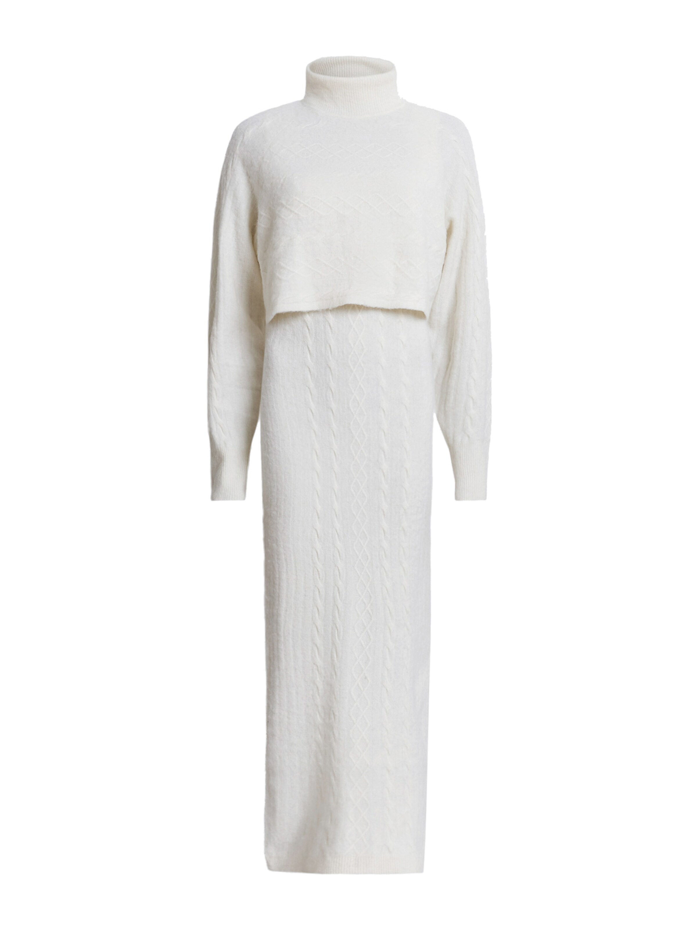 AllSaints Gebreide jurk 'MURIEL' in Wit: voorkant