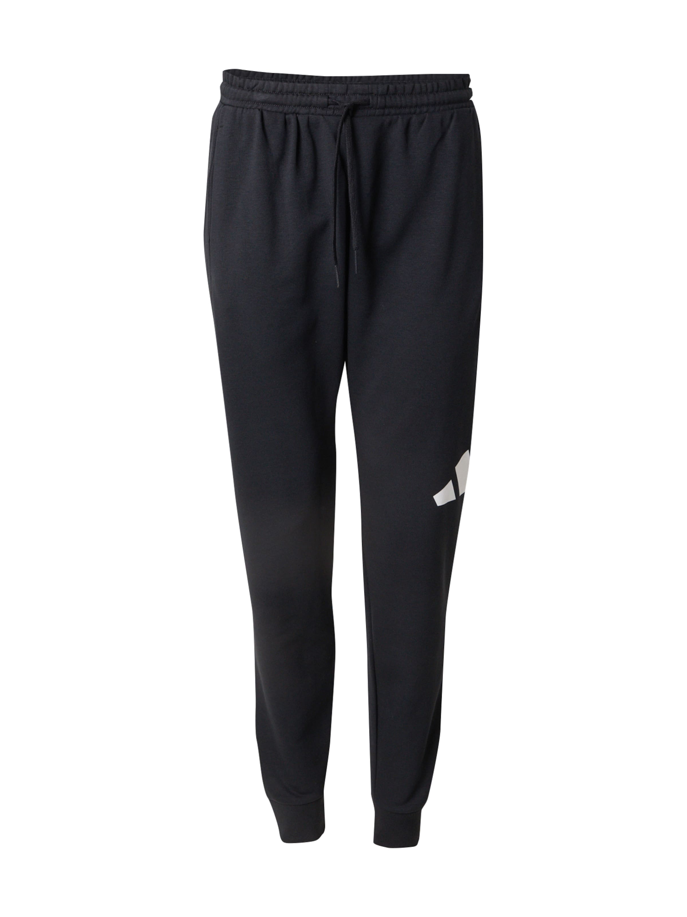 ADIDAS SPORTSWEAR Tapered Sportbyxa i svart: framsida