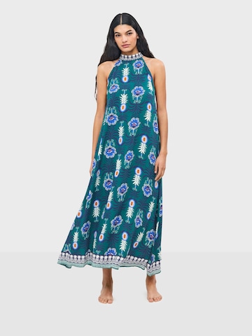 Gisela Maxikleid ' ' in Grün: Vorderseite