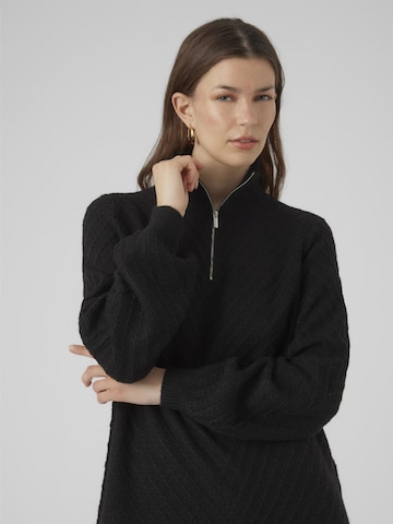 Robes en maille VERO MODA en noir
