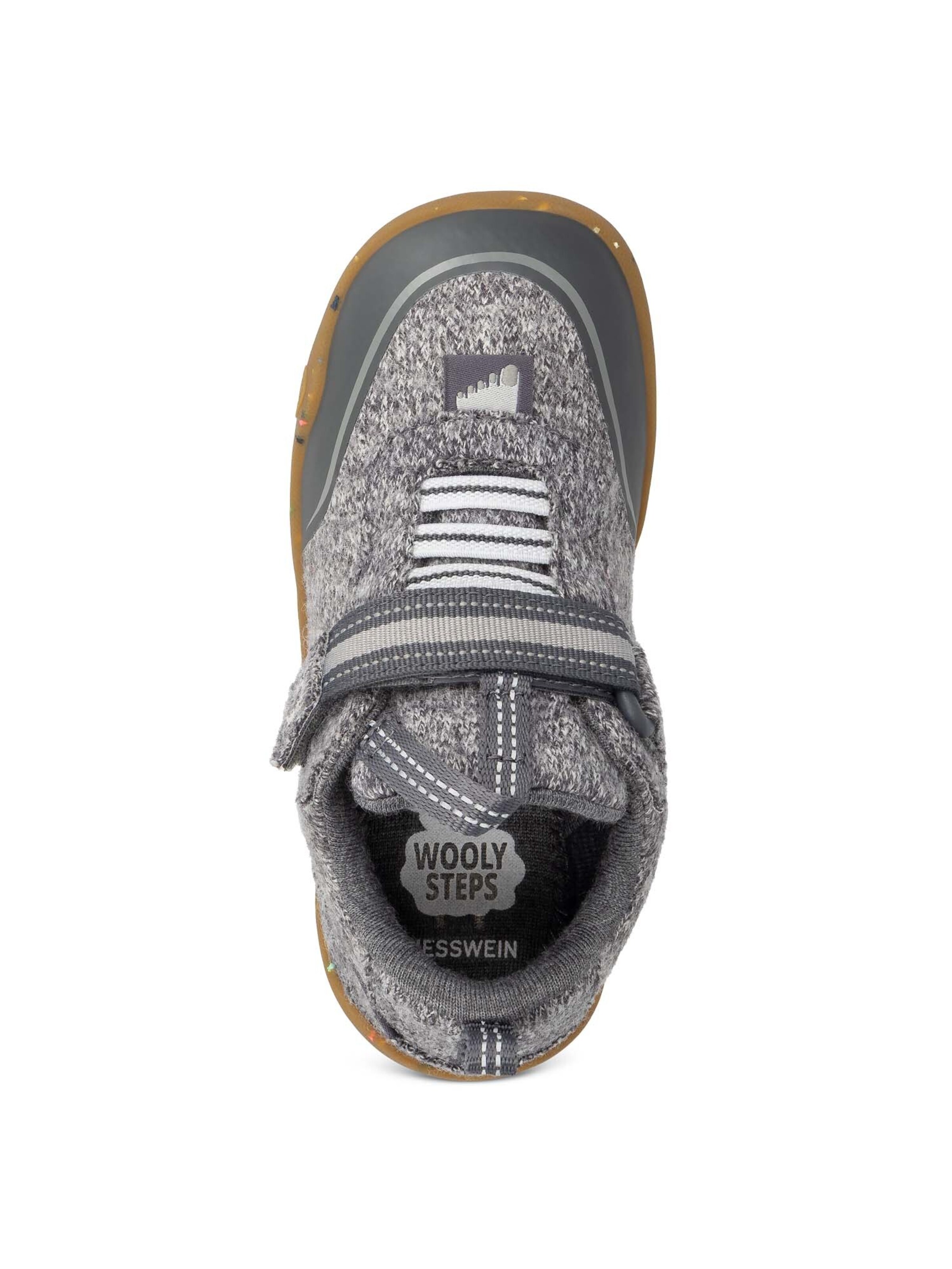 GIESSWEIN First-Step Shoes 'Wooly Steps' in Grey