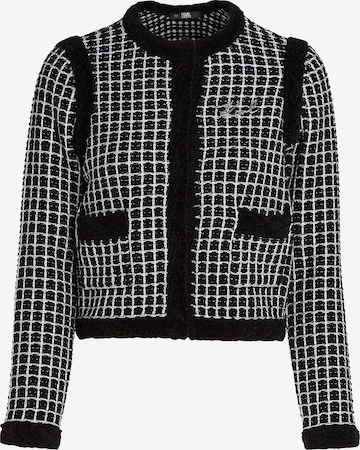 Karl Lagerfeld - Casaco de malha em preto: frente