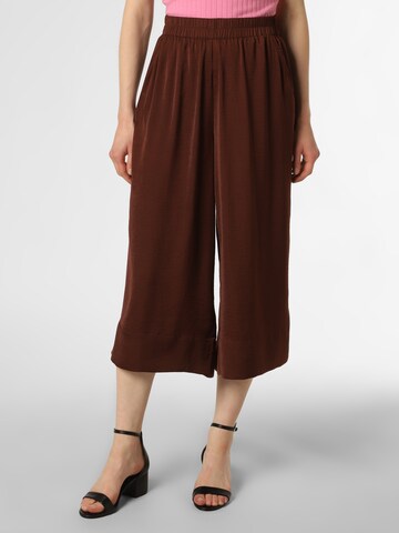 SECOND FEMALE Wide leg Pleat-Front Pants 'Minga' in Red: front