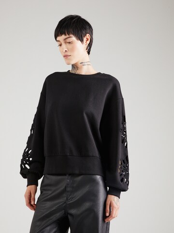 ONLY Sweatshirt 'oNLWinnie' in Black: front