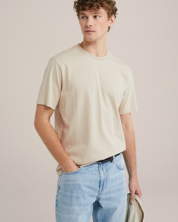 WE Fashion Футболка в Бежевый: спереди
