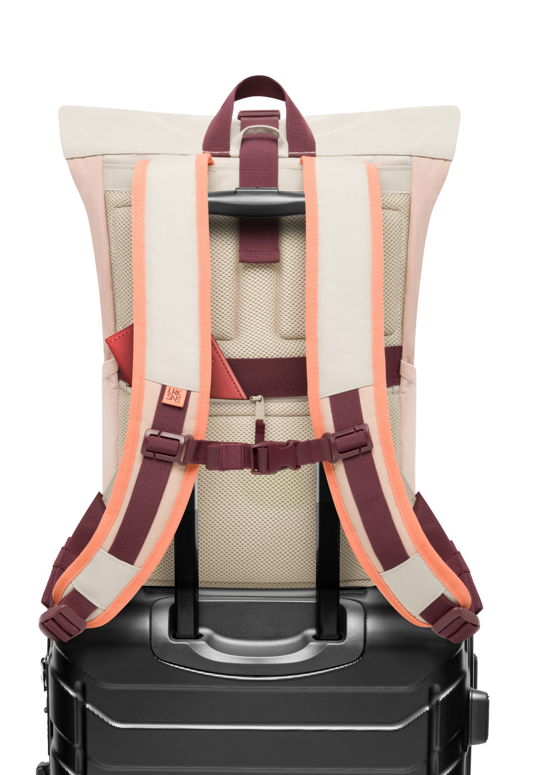 Zaino 'No 4' di LARKSON in beige: dietro
