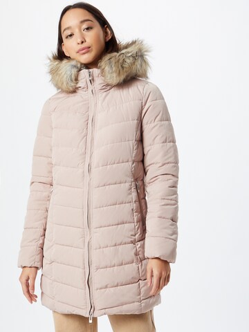 ONLY Winter coat in Pink: front