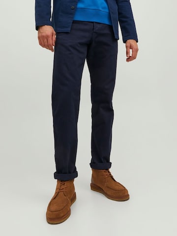 JACK & JONES Regular Chino Pants 'Chris' in Black: front