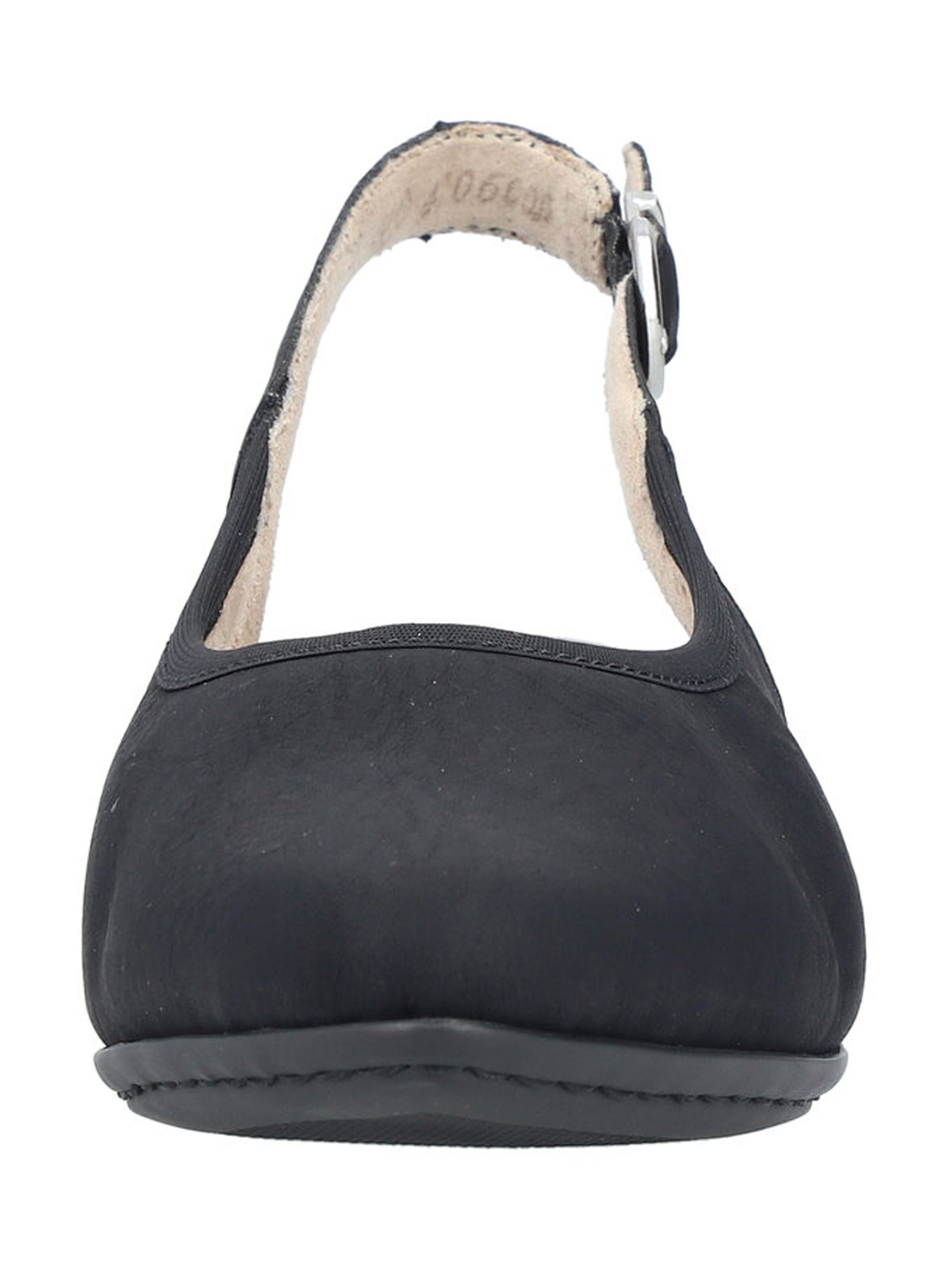 Rieker Czółenka z wyciętą piętą w kolorze czarny