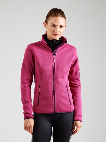 ICEPEAK Athletic Fleece Jacket 'BOWERSVILLE' in Pink: front