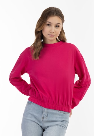 MYMO Μπλούζα φούτερ σε ροζ: μπροστά