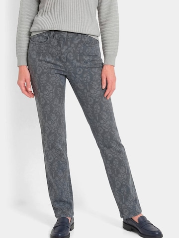 Goldner Slim fit Jeans 'Louisa' in Grey: front