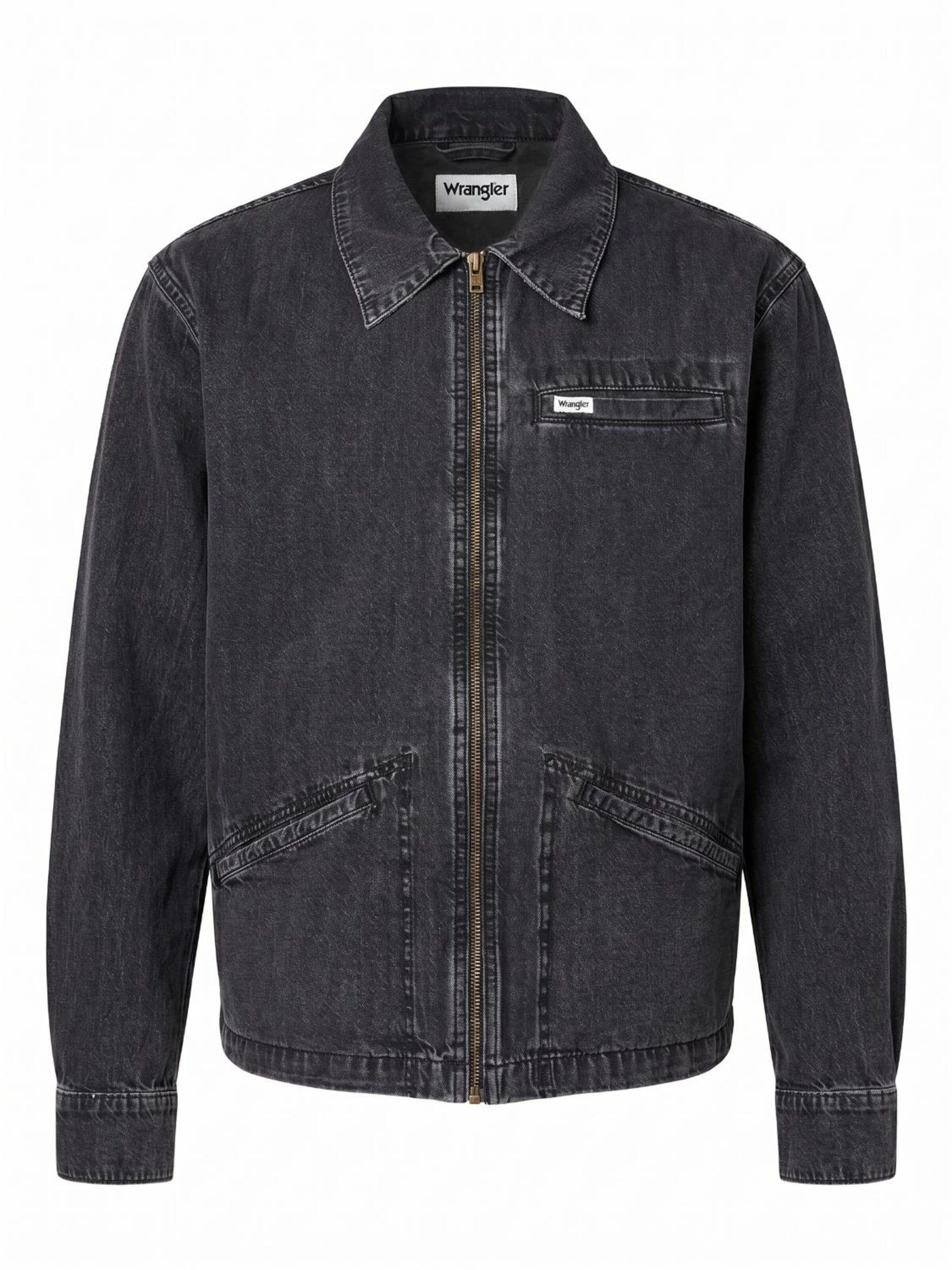 Giacca di mezza stagione 'RODEO UTILITY JACKET' di WRANGLER in nero: frontale