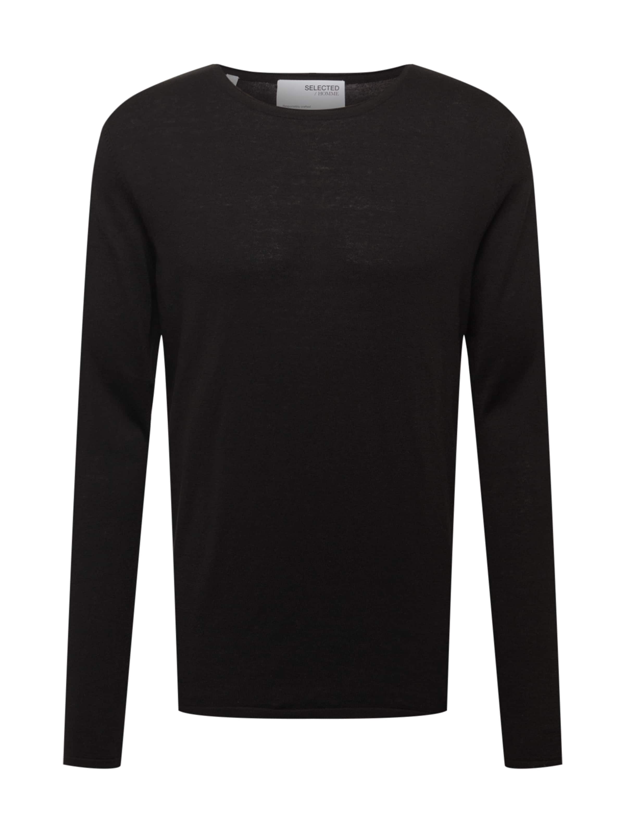 SELECTED Свитер 'ROME' в Черный: спереди