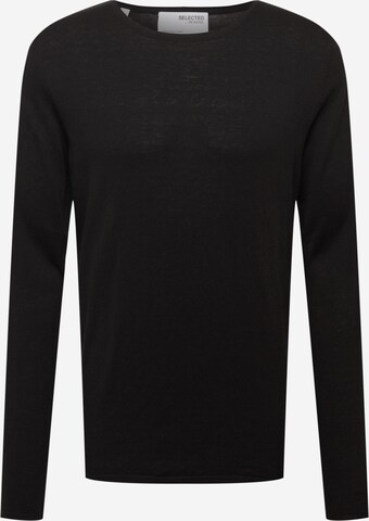 SELECTED HOMME - Jersey 'Rome' en negro: frente