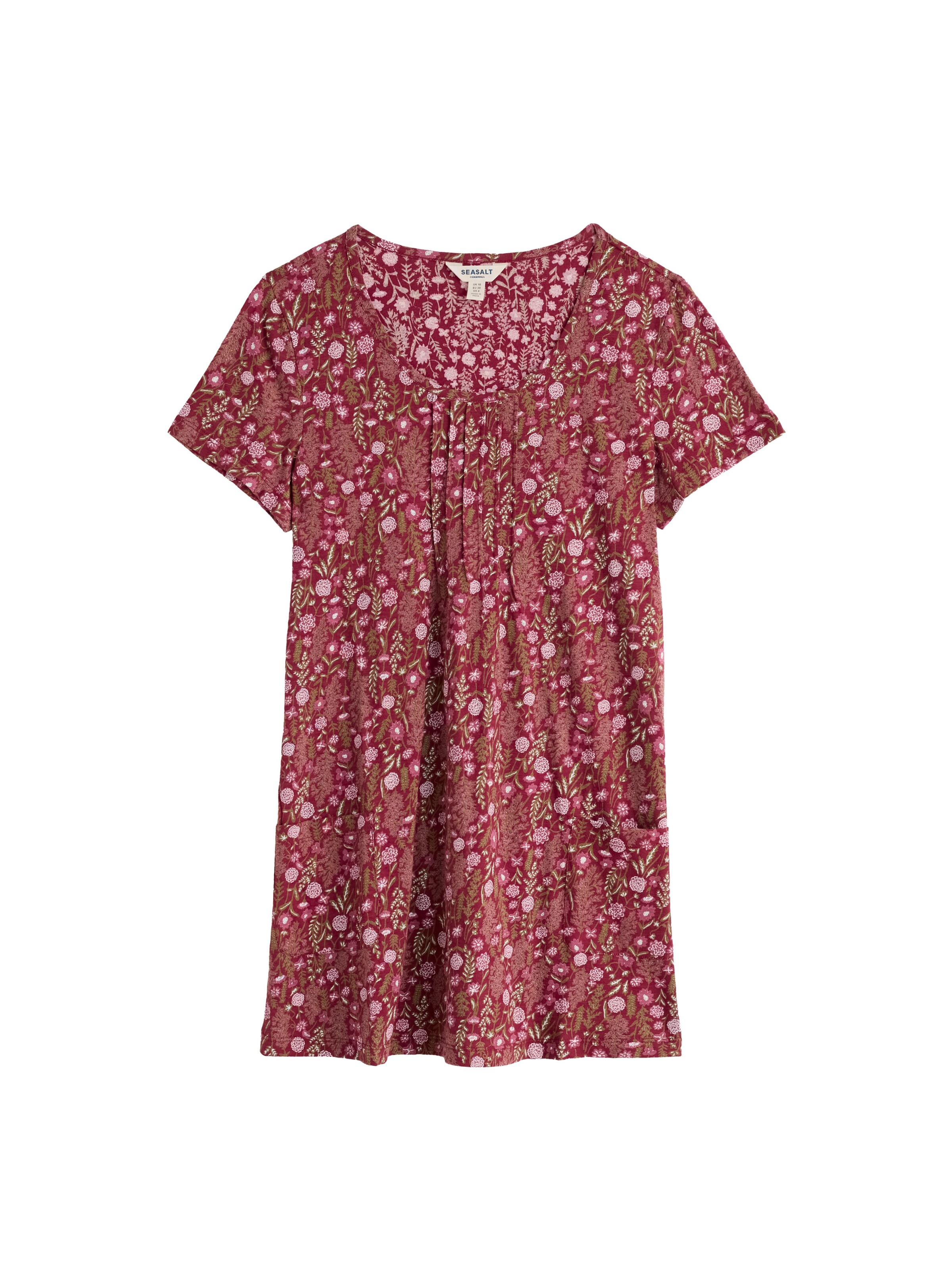 Seasalt Cornwall Bluse 'Busy Lizzy' i rød: forside